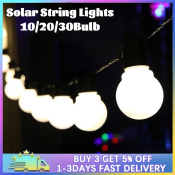 Solar String Lights - Waterproof Retro Holiday Garland Decor