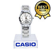 Casio Women's Silver Dial Stainless Steel Band Watch