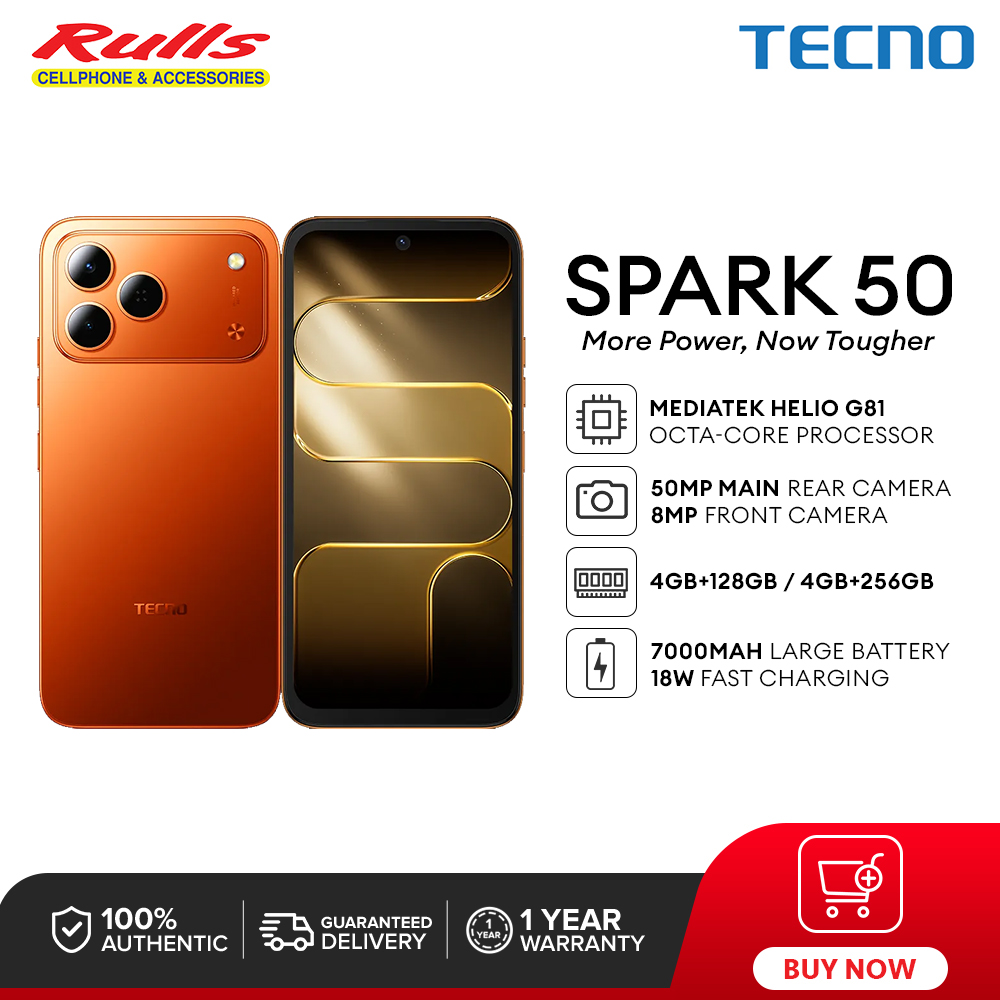 [3 Months 0% LazPayLater] TECNO SPARK 50 (4+256GB / 4+128GB) Smartphone / Helio G81 Processor / 50MP Main Camera / 120Hz 6.78" Smooth Display / 7000mAh Battery / 18W Fast Charging - Image 3