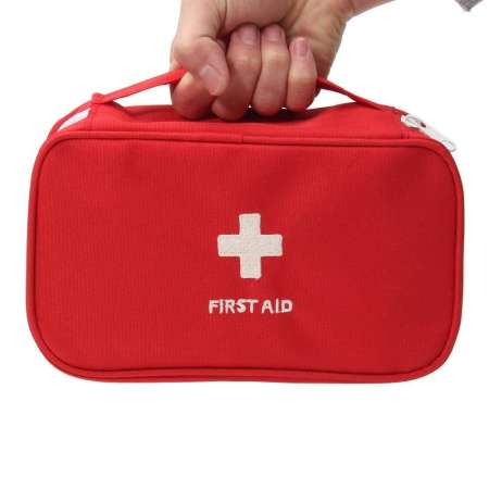 Portable First Aid Bag Kit Pouch Home Office Medical Emergency Travel Rescue Case Bag