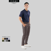 INSPI Basics Men's Trouser Pants with Pockets & Beltloop