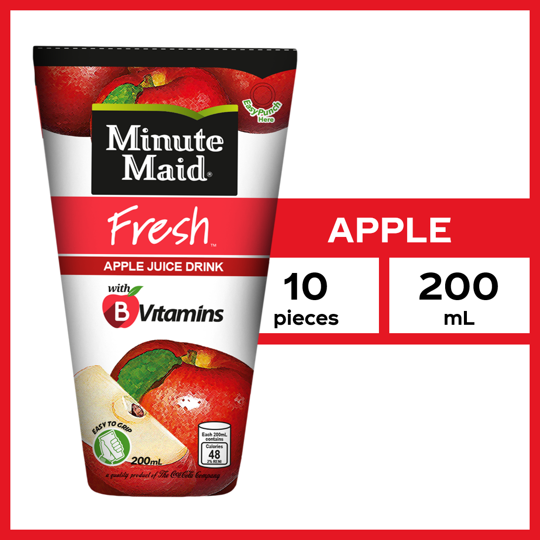 Minute Maid Apple Juice Drink (200ml x 10 packs) Lazada Lazada PH