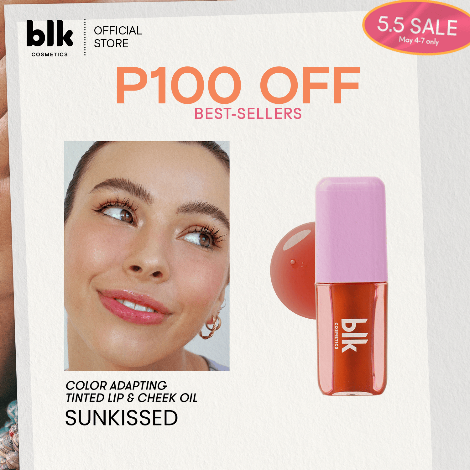 Discount on BLK Cosmetics  shoes - SKU: blk fresh color adapting lip and cheek oil sunkissed