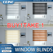 Buy 1 Take 1 180/160/150/140/120/100/80/60 Modern Korean Blinds For Window Venetians Duo Roller Curtain For Room Decoration