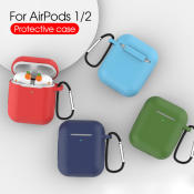 Tri-Town Macaron Soft Silicone Airpods Case with Hooks