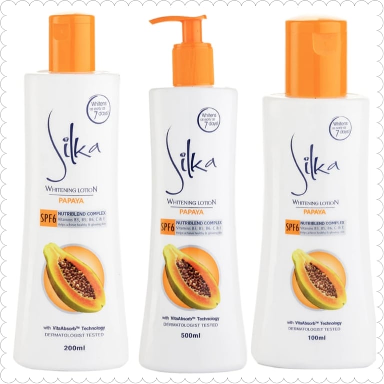 SILKA PAPAYA Whitening Lotion SPF6 * SOLD PER PIECE * | Lazada PH