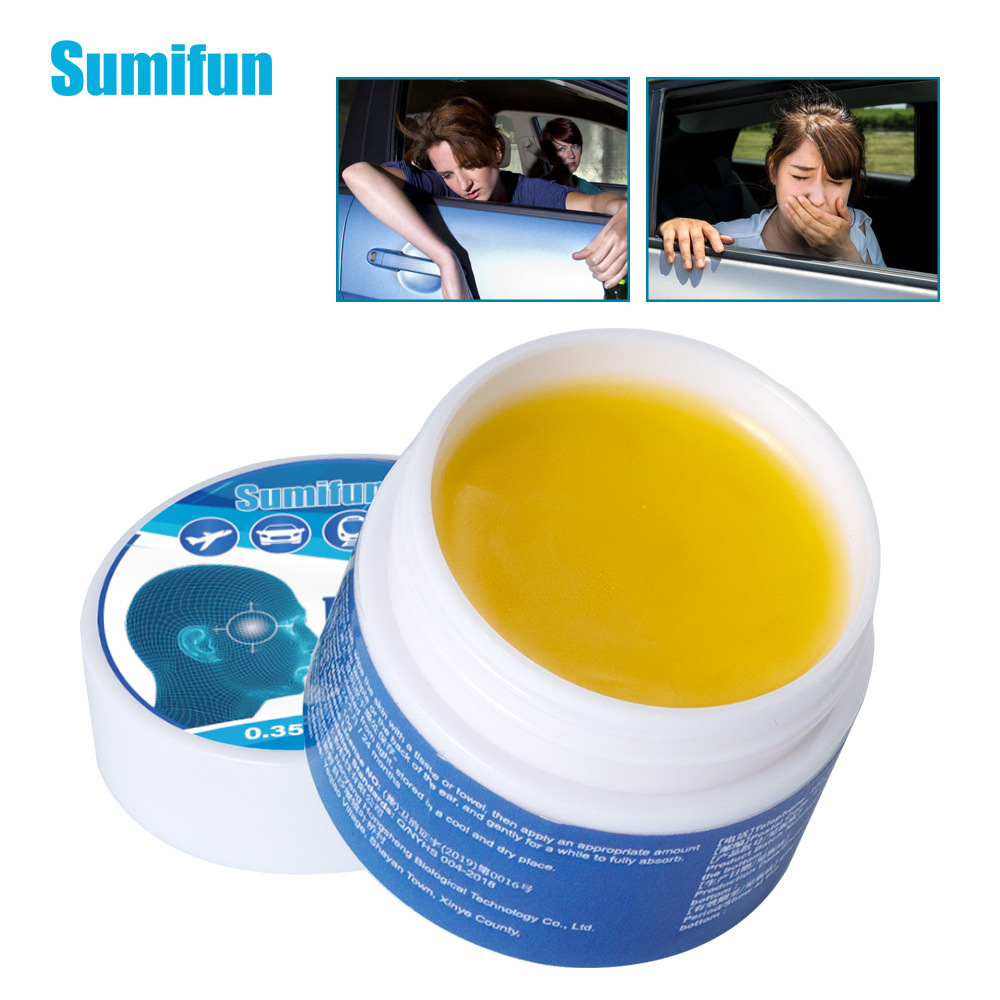 Sumifun Motion Sickness Balm Relief Travel Nausea Vomiting Plaster Headache Dizzy Airsickness Seasickness Car Sickness Ointment Care