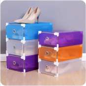 CHAINSHOP Storage Shoe Box Transparent Shoe box Set of 9