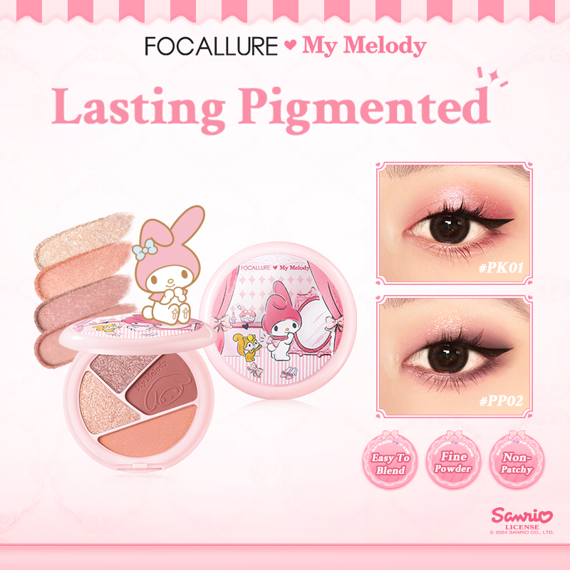 Discount on Focallure  shoes - SKU: Focallure X Sanrio #dressupslay Color Lasting Eyeshadow Palette Matte Silky High Pigment Smooth