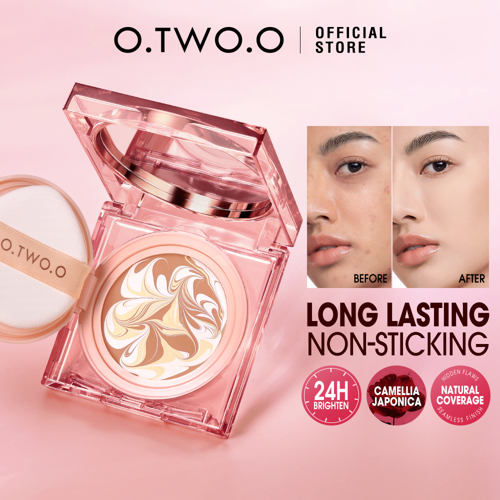 Discount on O.Two.O  shoes - SKU: O.Two.O Tricolor Air Cushion Cream Oil Control Matte Natural Finish Flawless Essence Nourishes Found