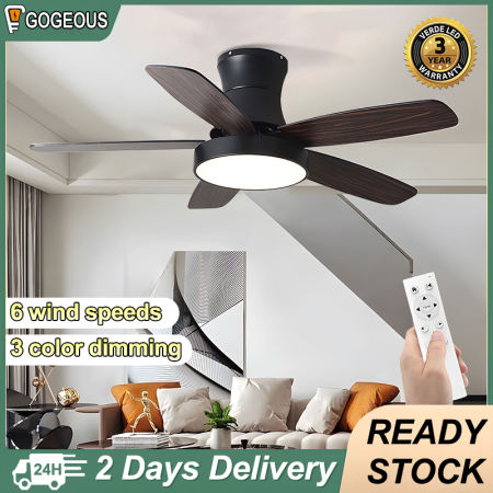 Remote Control Ceiling Fan with 3 Speeds and 3 Colors