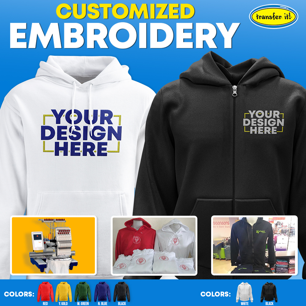 Transfer it Personalized Customized Hoodie Jacket With / Without Zipper &  Pull up Jacket Unisex Best Wear for Rainy / Cold Weather