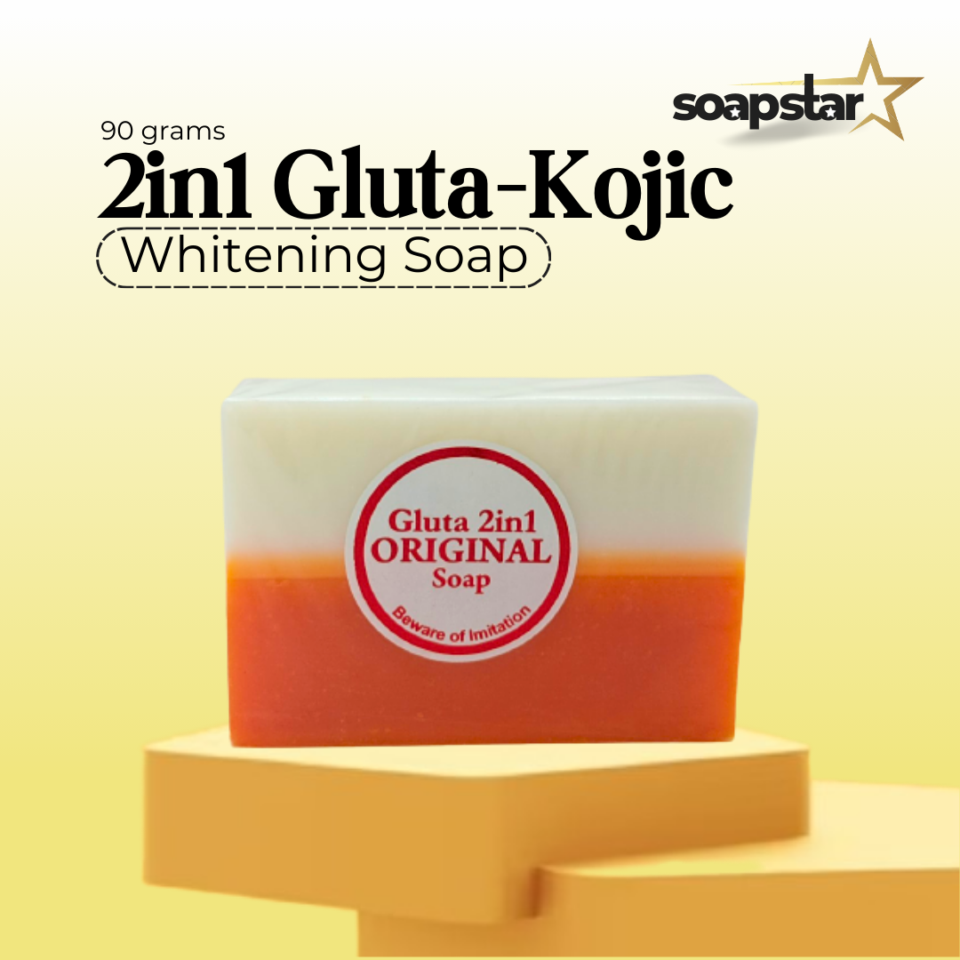 glutathione & kojic acid original dual soap Kojic Acid & Glutathione Skin Brightening Soap (2 Bars) main image 0