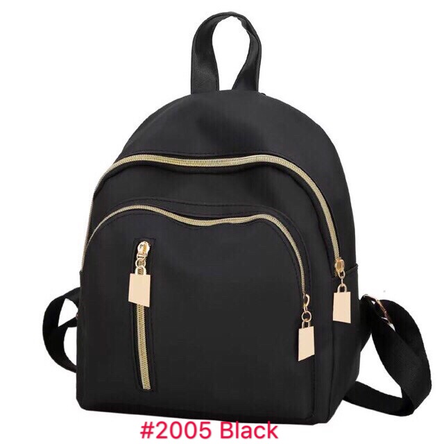 Yokufashion #2005 Korean Small Black Backpack School Bagpack