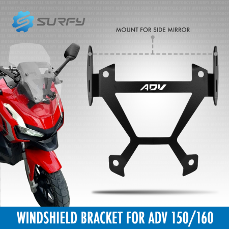 ADV 160 Windshield Side Mirror Bracket with Bolts - Alloy