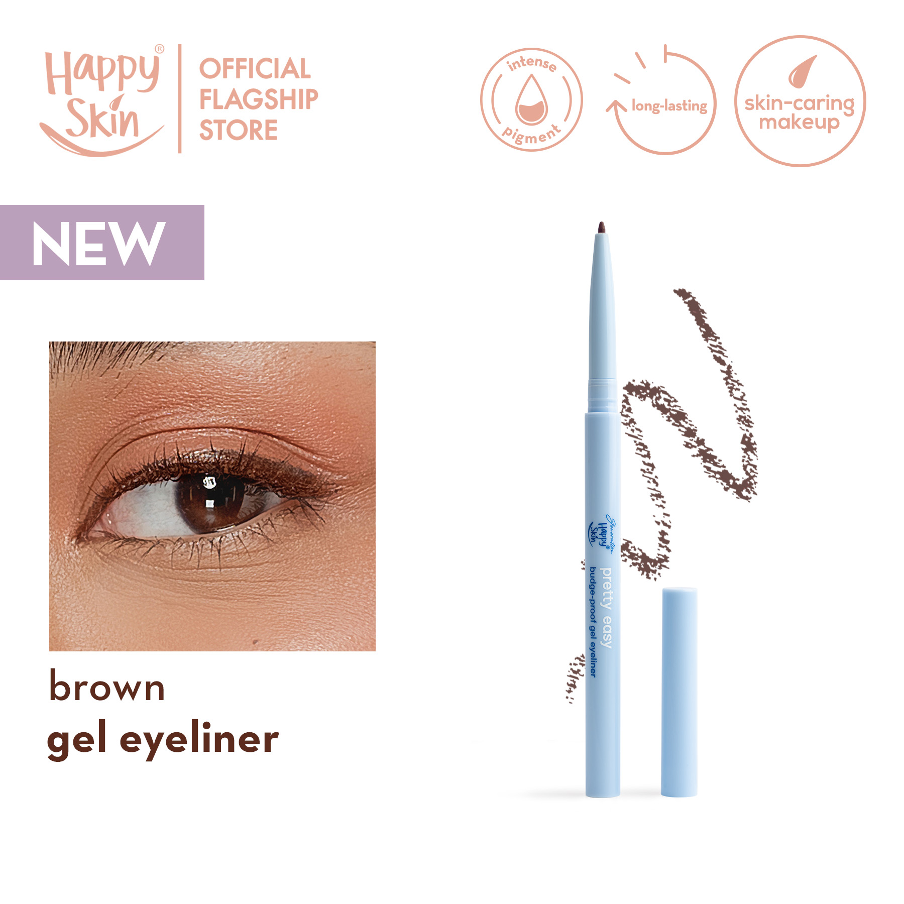Discount on Happy Skin  shoes - SKU: Generation Happy Skin Budge-Proof Gel Eyeliner in Brown