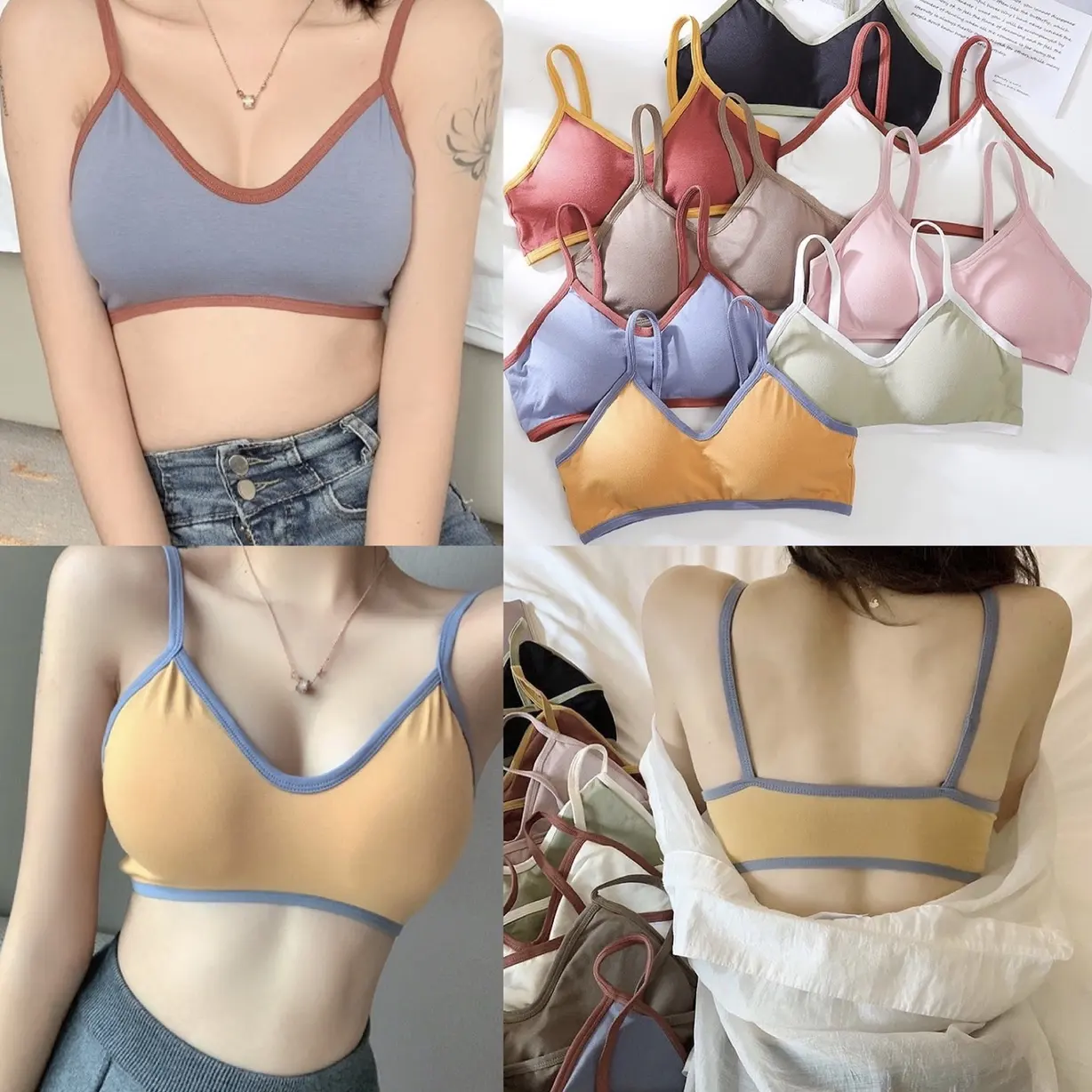 pure cotton sports bra