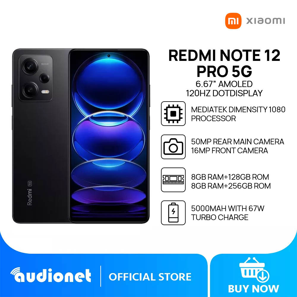 New Xiaomi Redmi Note 12 Pro 5G Smartphone MIUI 13 Dimensity 1080