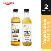 Pacific Sunrise Bundle: Vegetable Oil 500ml Pet + Garlic Flavored Oil 500ml