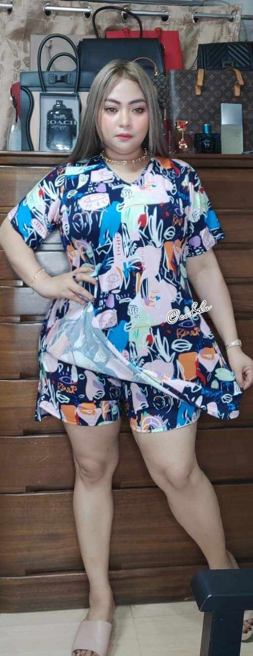 PLUS SZIZE AIZA TERNO SHORT WITH SLIT UP TO 5XL - Image 3