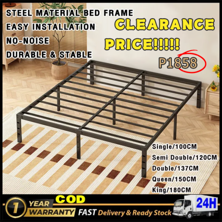Metal Bed Frame - Strong and Durable Queen Size Bed