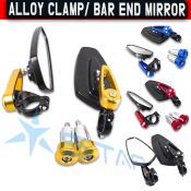 Alloy Clamp Bar End Mirror with Free Shipping