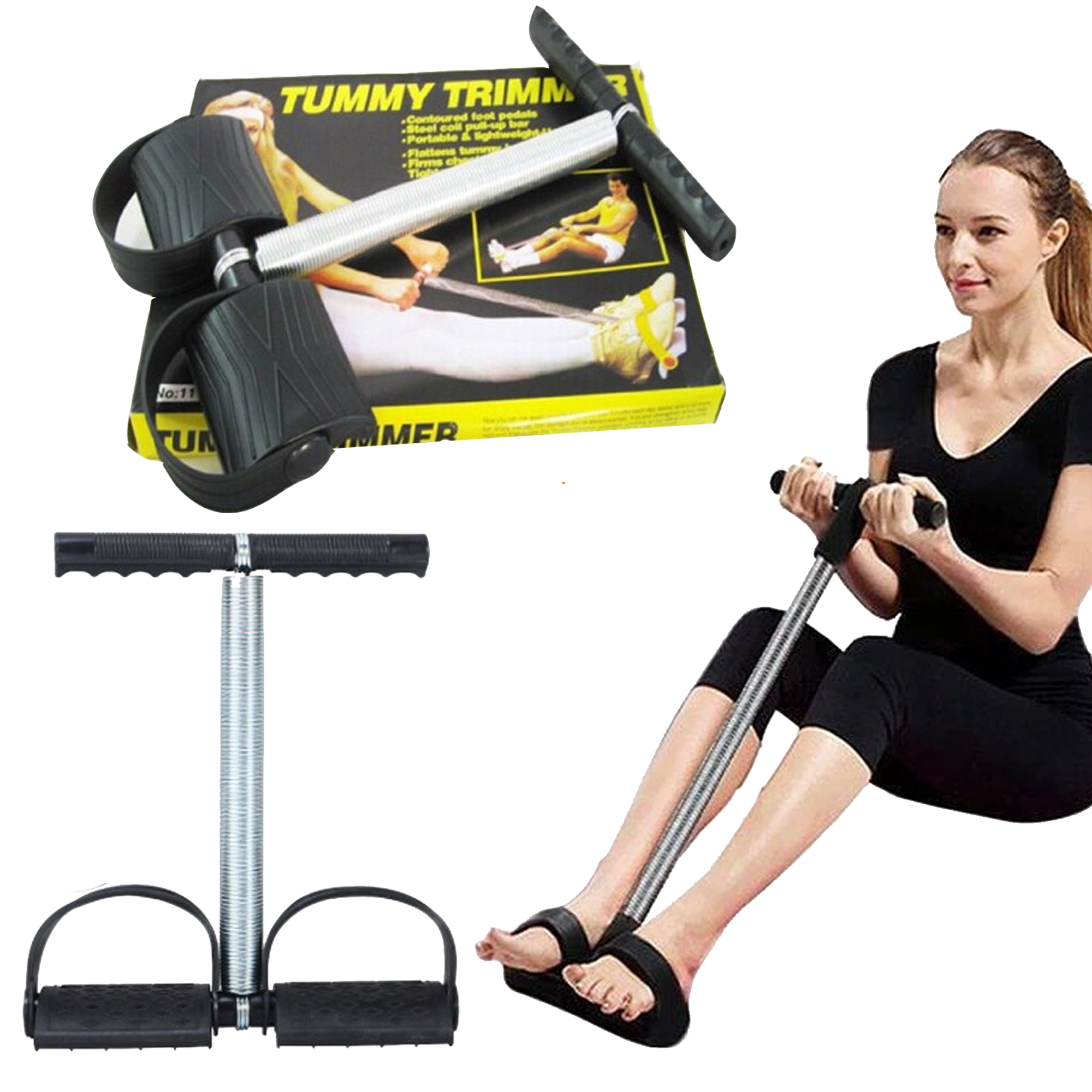 Exercise Equipment Pull Up Spring Exerciser Tummy Trimmer Elastic