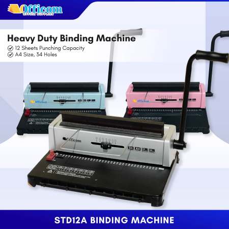 Officom STD12A Wire Binding Machine: A4 Size, 120 Sheets Capacity