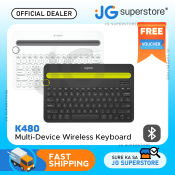 Logitech K480 Bluetooth Multi-Device Keyboard for Windows, Mac, Android, iOS