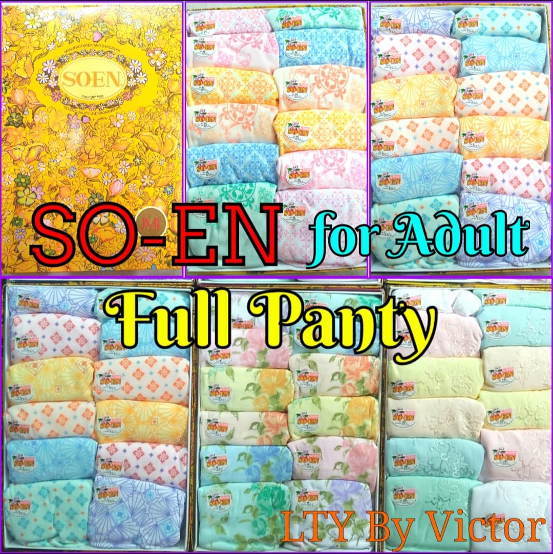6pcs Original SoEn Semi Panty (High Waist) Cotton Spandex for Ladies