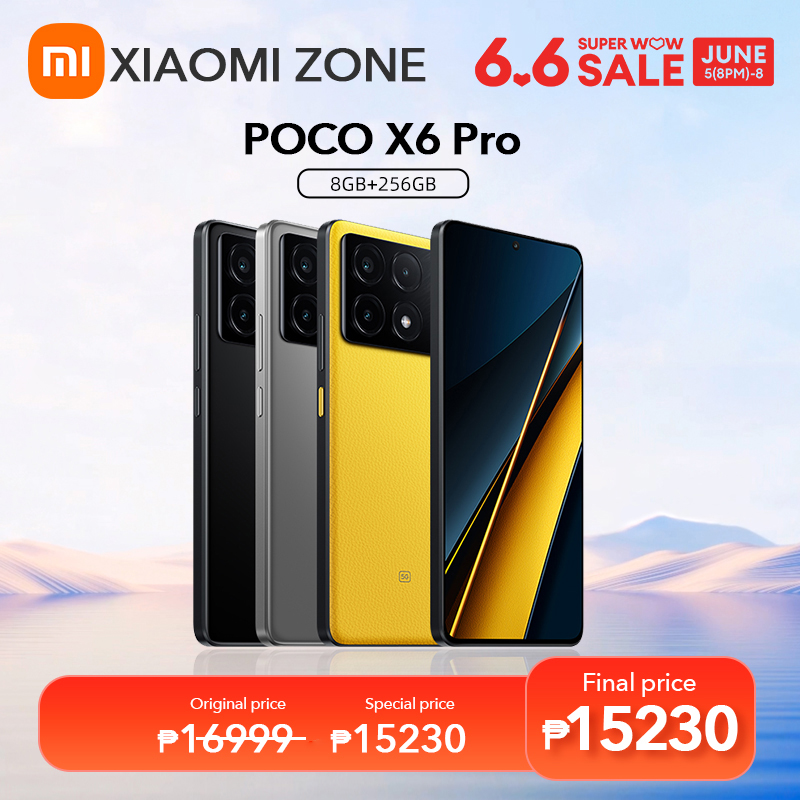 POCO X6 Pro 5G powered by Dimensity 8300-Ultra 8+256G/12+512G Global Version in 1 year Warranty