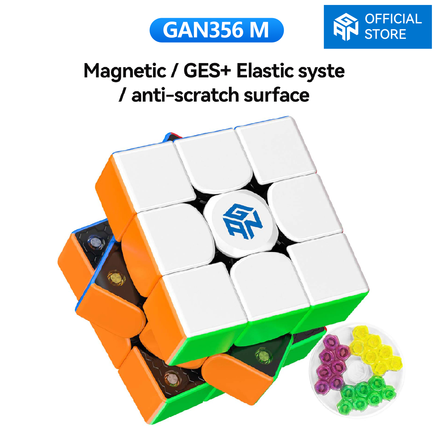 [GAN Official Store]GAN 356 M 3x3 Khối lập phương tốc độ Đồ chơi xếp hình giáo dục cho trẻ em