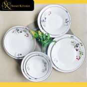 Mixed Berries Design Porcelain Dinnerware Set - 4 pieces