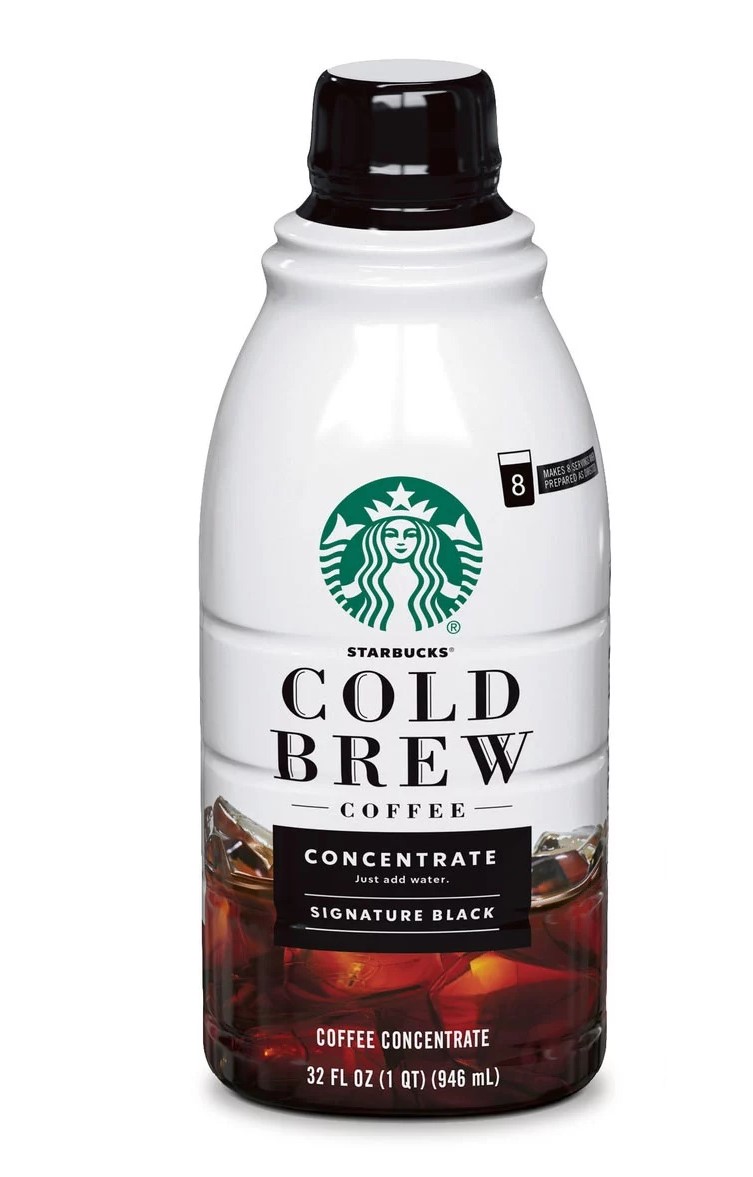 COLD BREW COFFEE Starbucks — CARAMEL DOLCE FLAVORED— SingleServe