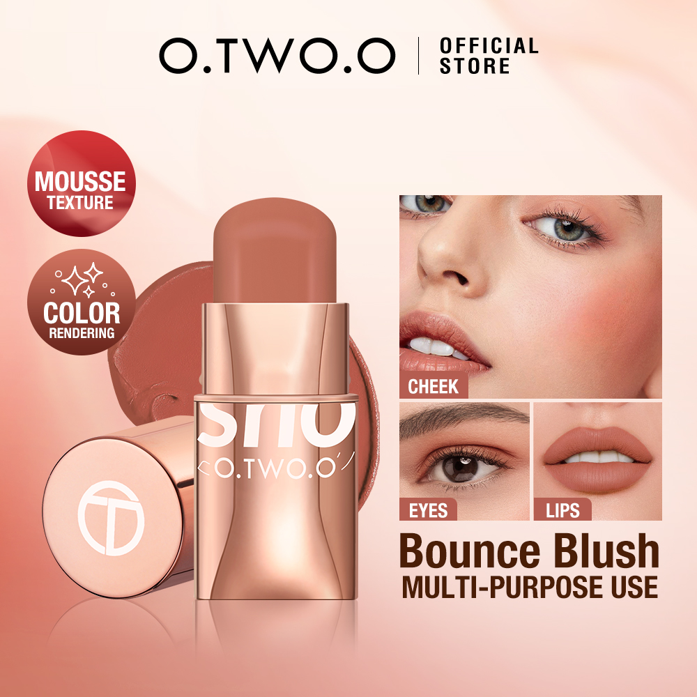 Discount on O.TWO.O  shoes - SKU: O.TWO.O Makeup Blush Stick Hydrating Gloss Lip & Cheek 6 Colors Waterproof Long-lasting Lip Cheek Ey