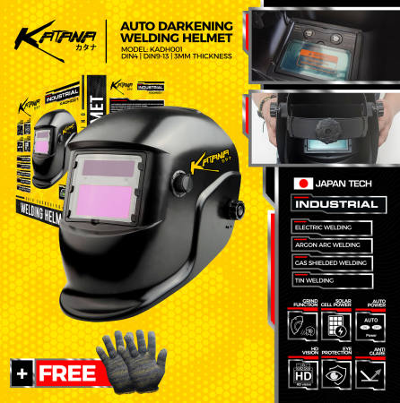 KATANA Japan Tech Auto Darkening Welding Helmet with HD Vision