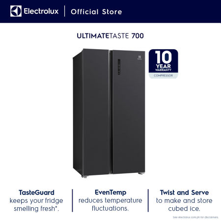 Electrolux 528L Side by Side Refrigerator with No Frost