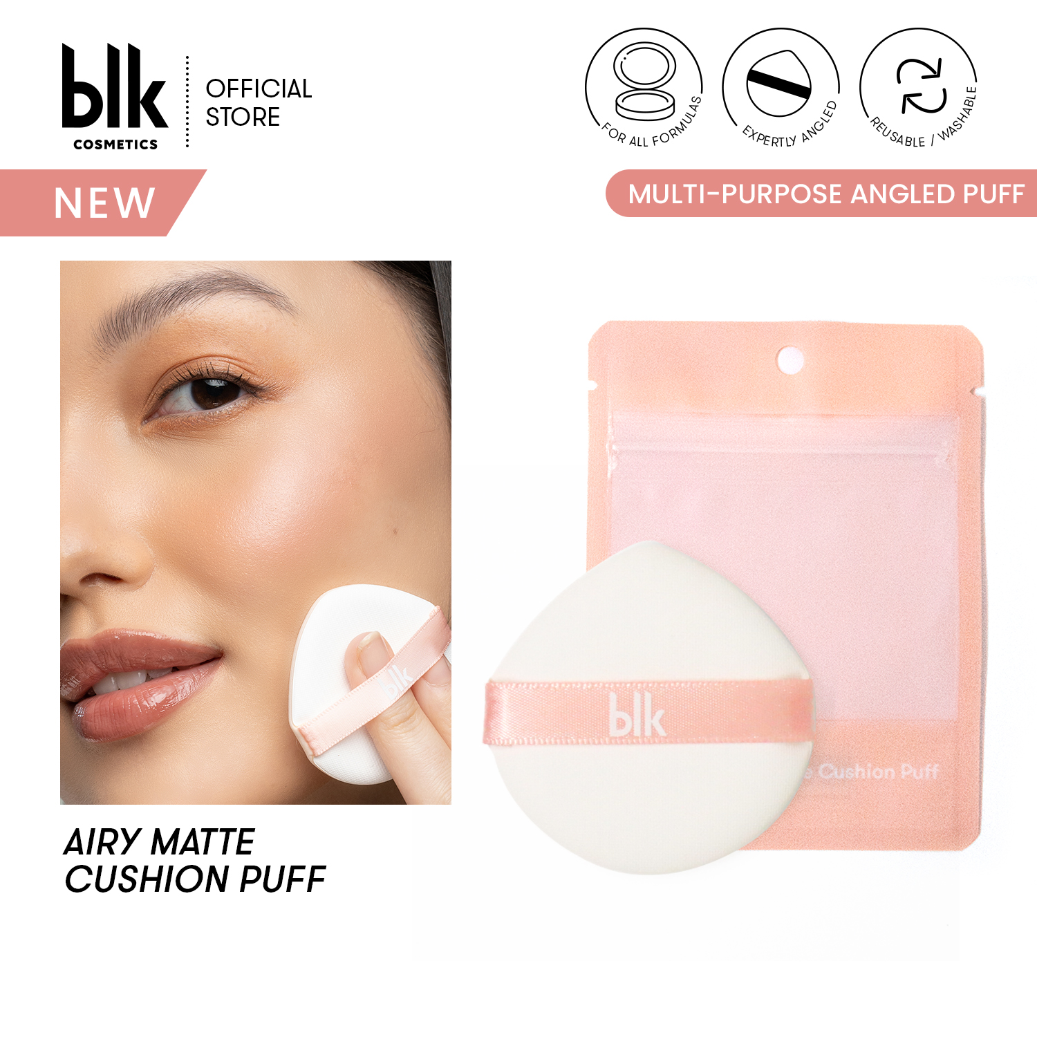 Discount on BLK Cosmetics  shoes - SKU: blk cosmetics cushion foundation puff