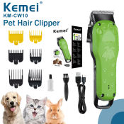 Kemei Cordless Pets Hair Clippers for Professional Grooming