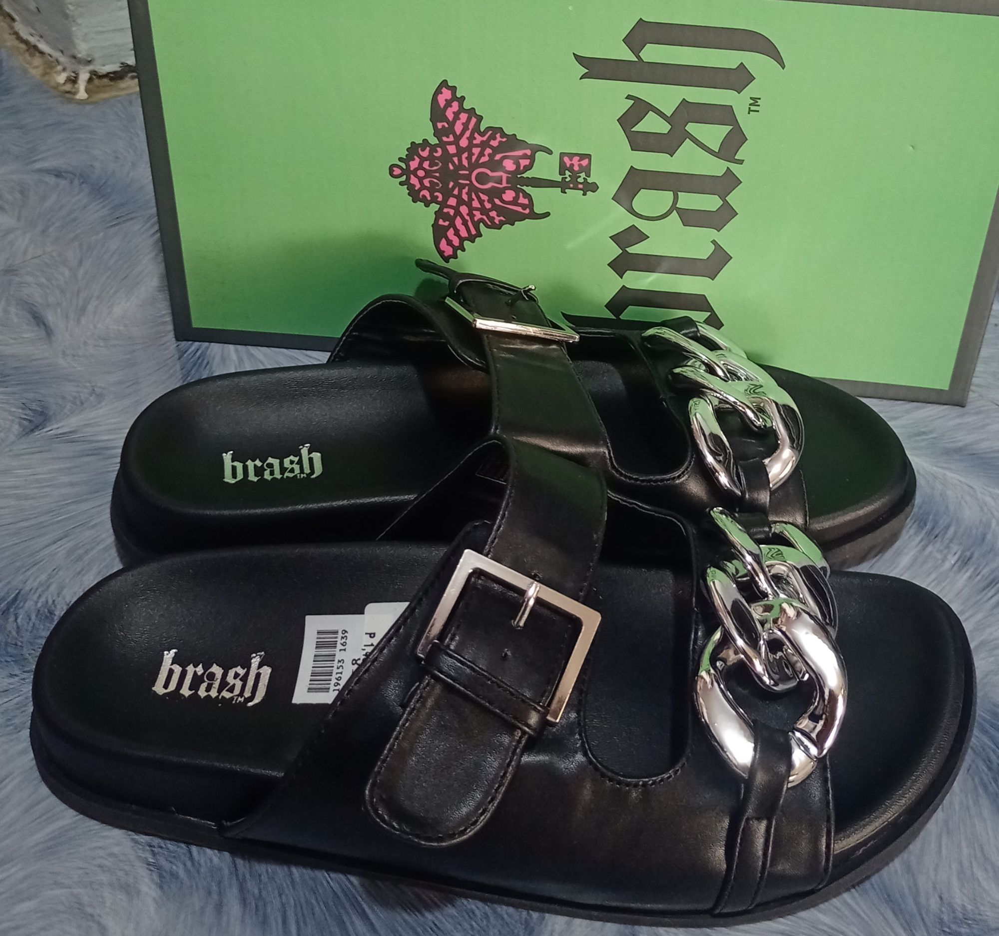 Brash hot sale black sandals