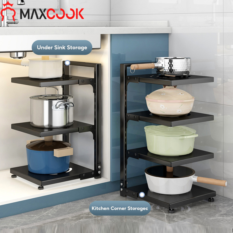 MAXCOOK 2 Tier Sliding Cabinet Basket Organizer Multifunctional Storage Organizer Holder, Under Sink Pull Out Organizer for Cabinet -sliding Drawer