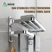 KEVE Stainless Steel Towel Rack Organizer for Bathroom