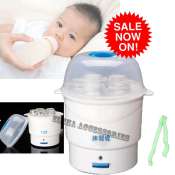 Baby Bottle Steam Sterilizer - Large Capacity, 6 Bottles