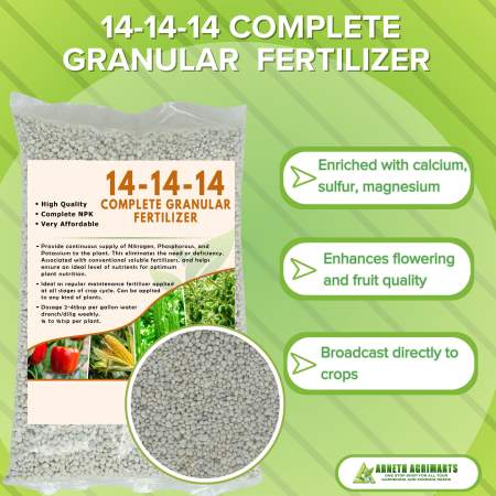 14-14-14 COMPLETE GRANULAR FERTILIZER 3KG