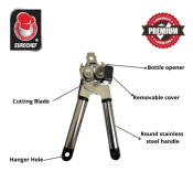 Eurochef KU135 Stainless Steel 3-in-1 Manual Can Opener