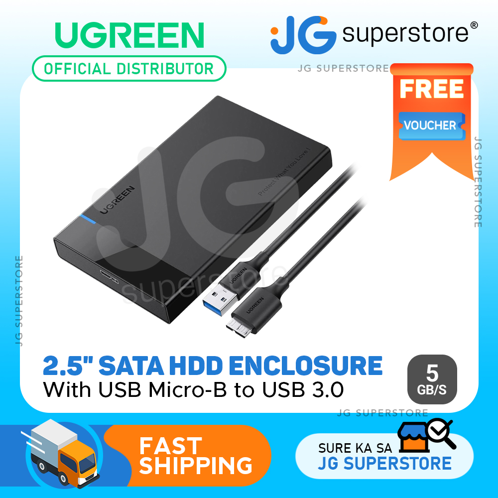 UGREEN External Hard Drive Enclosure 2.5 USB 3.0 to SATA III with