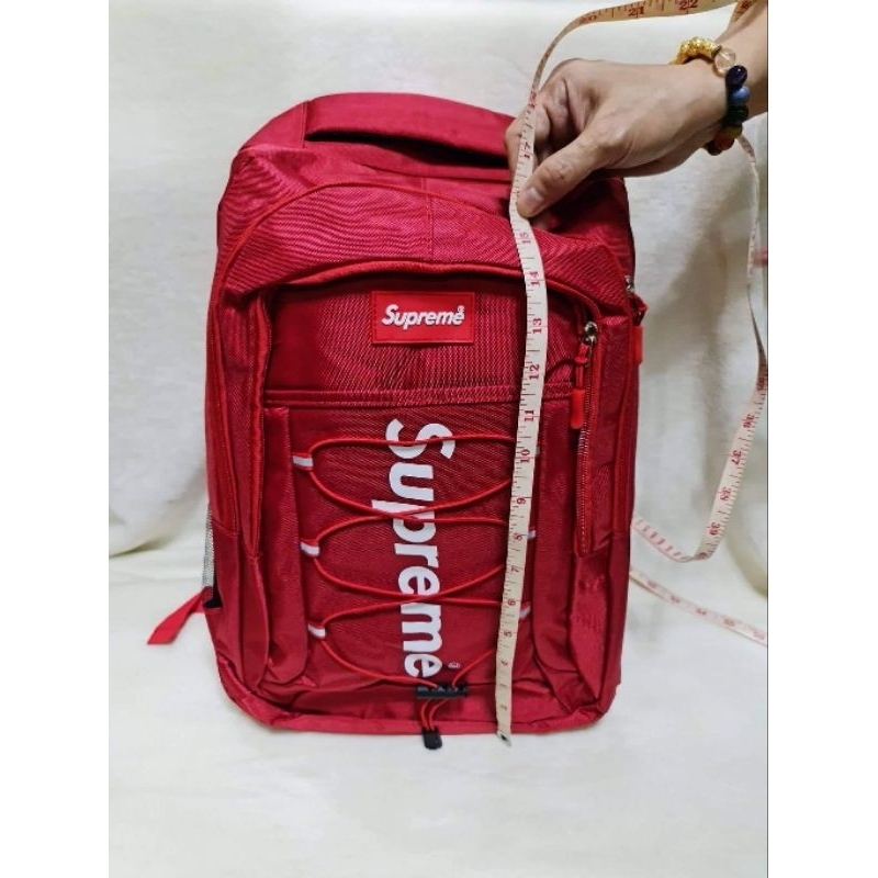 Supreme backpack hotsell fw17 red