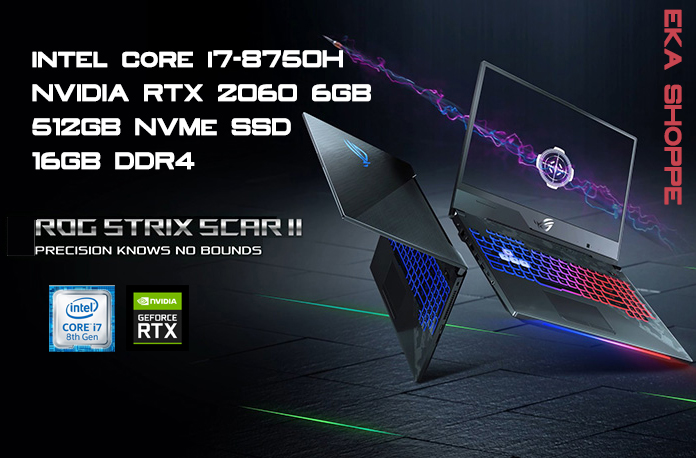 ASUS ROG Strix SCAR II 144hz Core i7 8750H NVIDIA RTX
