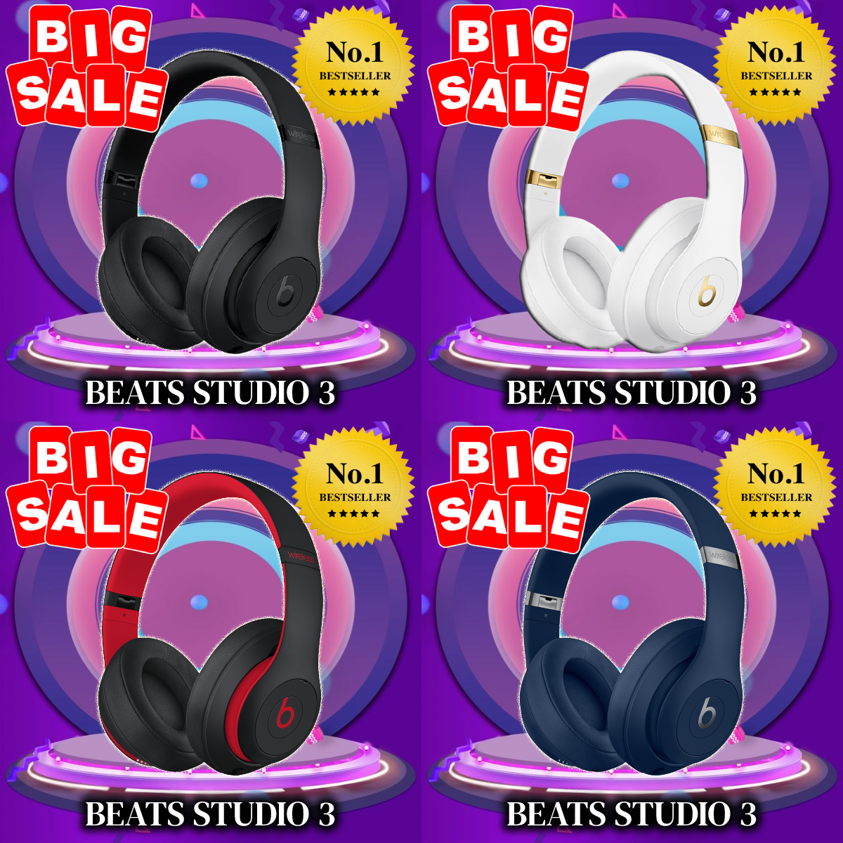 最高級のスーパー beats studio3 wireless Black