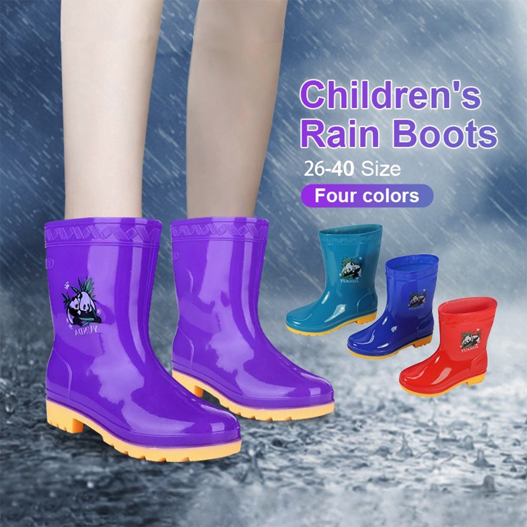 UMISKY Kids Waterproof Low Cut Rain Boots